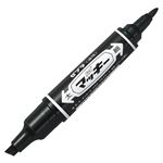 （まとめ） ゼブラ 油性マーカー ハイマッキー 角芯太字+丸芯細字 黒 MO-150-MC-BK 1本 【×40セット】