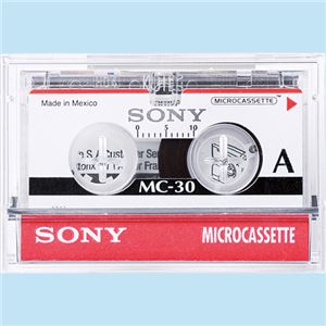 （まとめ） ソニー マイクロカセットテープ 30分 MC-30B 1巻 【×15セット】