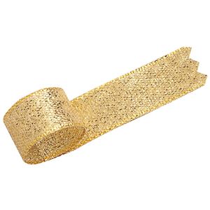 （まとめ） タカ印 グランドメタルリボン 12mm×20m 金 50-7300 1巻 【×10セット】