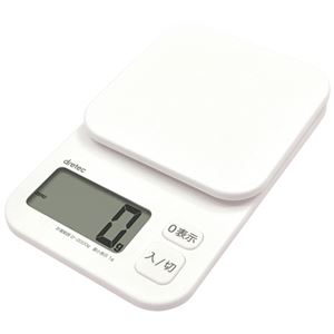 （まとめ） ドリテック デジタルスケール トルテ 2kg KS-274WT 1個 【×3セット】