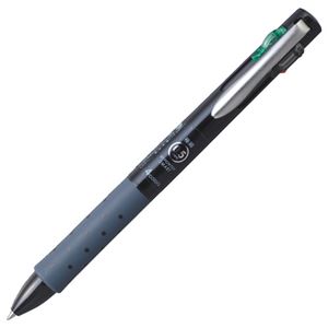 （まとめ） トンボ鉛筆 4色油性ボールペン リポータースマート4 0.5mm （軸色 ブラック） BC-FRLE12 1本 【×15セット】