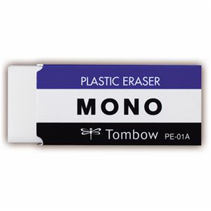 （まとめ） トンボ鉛筆 MONO消しゴム 小 PE-01A 1個 【×100セット】