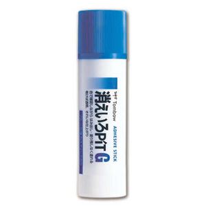 （まとめ） トンボ鉛筆 スティックのり 消えいろピット G 約40g PT-GC 1本 【×15セット】