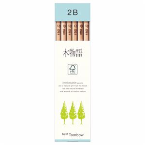 （まとめ） トンボ鉛筆 鉛筆 F 木物語 2B LA-KF2B 1ダース（12本） 【×10セット】