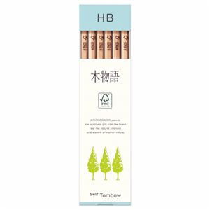 （まとめ） トンボ鉛筆 鉛筆 F 木物語 HB LA-KFHB 1ダース（12本） 【×10セット】