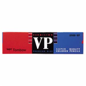 （まとめ） トンボ鉛筆 赤青鉛筆 （朱藍） 8900-VP 1箱（12本） 【×5セット】