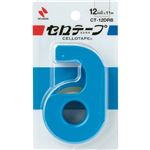 （まとめ） ニチバン セロテープ 小巻カッター付 12mm×11m ブルー CT-12DRB 1個 【×30セット】
