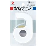 （まとめ） ニチバン セロテープ 小巻カッター付 15mm×9m ホワイト CT-15DRW 1個 【×30セット】