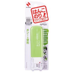 （まとめ） ニチバン テープのり tenori はんこのり 本体 7mm×6.5m グリーン TN-TE7H3 1個 【×15セット】