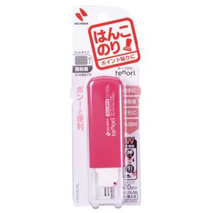 （まとめ） ニチバン テープのり tenori はんこのり 本体 7mm×6.5m ピンク TN-TE7H11 1個 【×15セット】