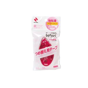 （まとめ） ニチバン テープのり tenori 強粘着パワータイプ つめ替え用 8.4mm×10m TN-TE8KS 1個 【×20セット】