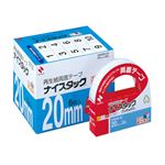 （まとめ） ニチバン ナイスタック 再生紙両面テープ ブンボックス 大巻 20mm×20m NWBB-20 1パック（6巻） 【×2セット】