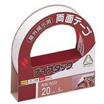 （まとめ） ニチバン ナイスタック 両面テープ 屋外掲示用 大巻 20mm×5m NW-N20 1巻 【×20セット】