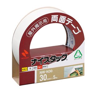 （まとめ） ニチバン ナイスタック 両面テープ 屋外掲示用 大巻 30mm×5m NW-N30 1巻 【×20セット】
