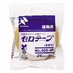（まとめ） ニチバン 産業用セロテープ 大巻 24mm×35m 4051P-24 1巻 【×40セット】