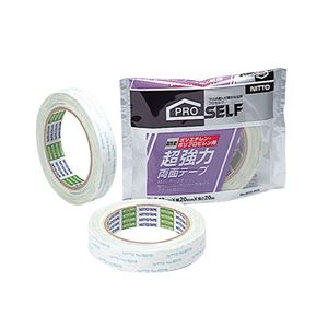 （まとめ） ニトムズ 超強力両面テープ PP・PE用 20mm×20m J0990 1巻 【×5セット】