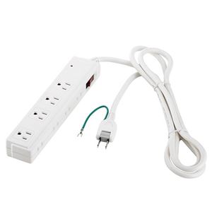（まとめ） バッファロー 2／3ピン式電源タップ 4+4個口タイプ 雷サージ防止／集中スイッチ付 2m ホワイト BSTAPSDC820WH 1個 【×2セット】