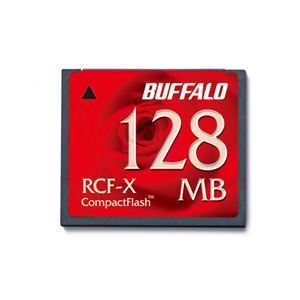 （まとめ） バッファロー コンパクトフラッシュ 128MB RCF-X128MY 1枚 【×2セット】