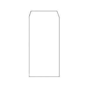 （まとめ） ピース R40再生ケント封筒 長3 80g／m2 〒枠なし ホワイト 839 1パック（100枚） 【×10セット】