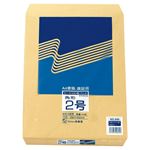 （まとめ） ピース R40再生紙クラフト封筒 角2 85g／m2 695 1パック（100枚） 【×5セット】