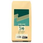 （まとめ） ピース R40再生紙クラフト封筒 長3 70g／m2 〒枠なし 511 1パック（100枚） 【×20セット】