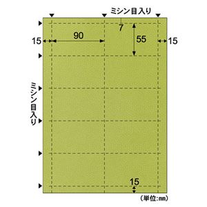 （まとめ） ヒサゴ 名刺・カード A4 10面／小染 はな 草 BM405S 1冊（5シート） 【×10セット】