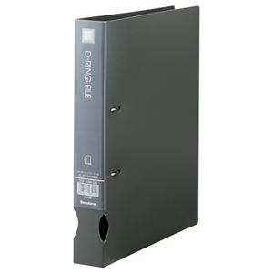 （まとめ） ビュートン Dリングファイル A4タテ 300枚収容 背幅43mm ダークグレー DRF-A4W-DG 1冊 【×10セット】