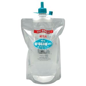 （まとめ） フエキのり オーグルー液状のり 補充用省ゴミパック 650ml GHS65 1個 【×10セット】