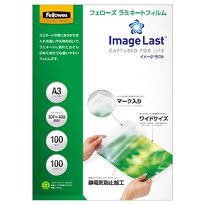 （まとめ） フェローズ ラミネートフィルム Image Last A3 100μ 5366901 1パック（100枚） 【×2セット】