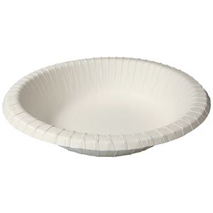（まとめ） ペーパーウエア ナチュラルパルプボウル 18cm NB-18 1パック（50枚） 【×4セット】