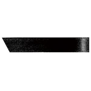 （まとめ） ヘッズ 片面サテンリボン 幅10mm×30m ブラック 1090R 1巻 【×15セット】