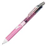 （まとめ） ぺんてる 3色油性ボールペン ビクーニャ 0.7mm （軸色 クリアピンク） BXC37TP 1本 【×15セット】