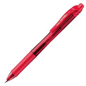 （まとめ） ぺんてる ゲルインクボールペン エナージェル・エックス 0.7mm 赤 BL107-B 1本 【×60セット】