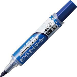 （まとめ） ぺんてる ノックル ボードにフィット ホワイトボードマーカー 中-太字・ソフト丸芯 青 EMWL5BF-C 1本 【×20セット】
