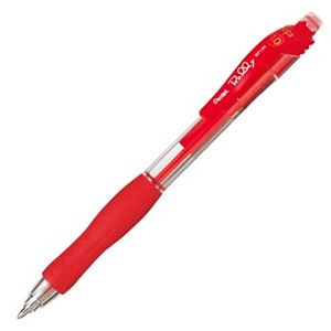 （まとめ） ぺんてる ローリー 油性顔料ボールペン 1.0mm 赤 BP130-B 1本 【×60セット】