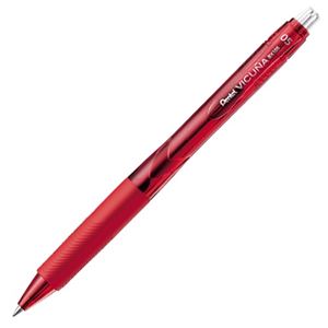 （まとめ） ぺんてる 油性ボールペン ビクーニャ エックス 0.5mm 赤 BX105B-B 1本 【×60セット】