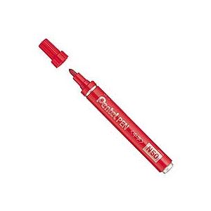 （まとめ） ぺんてる 油性マーカー Pentel PEN N50 赤 N50-BD 1本 【×60セット】