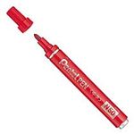 （まとめ） ぺんてる 油性マーカー Pentel PEN N50 赤 N50-BD 1本 【×60セット】