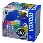 （まとめ） マクセル データ用CD-R 700MB 48倍速 10色カラーMIX 5mmスリムケース CDR700S.MIX1P20S 1パック（20枚：各色2枚） 【×3セット】