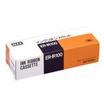 （まとめ） マックス タイムレコーダ用インクリボン ER-IR100 黒 ER90208 1個 【×4セット】