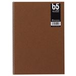 （まとめ） マルマン スパイラルノート セミB5 7mm罫 40枚 セピア N416A-20 1冊 【×20セット】