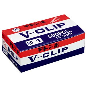 （まとめ） ミツヤ テトンボ Vクリップ 大 29mm ゴールド V-501 1箱（約500本） 【×10セット】