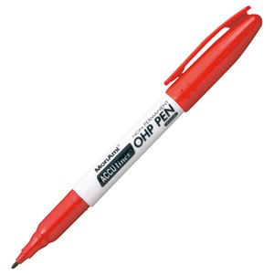 （まとめ） モナミ ACCU LINER OHP PEN X-FINE 赤 12903 1本 【×60セット】