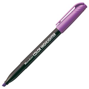 （まとめ） モナミ 蛍光ペン COLOR HIGHLIGHTER シングルタイプ 紫 20105 1本 【×80セット】
