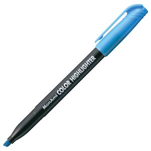 （まとめ） モナミ 蛍光ペン COLOR HIGHLIGHTER シングルタイプ 水色 20106 1本 【×80セット】