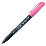 （まとめ） モナミ 蛍光ペン COLOR HIGHLIGHTER シングルタイプ 桃 20103 1本 【×80セット】