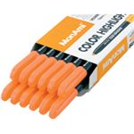 （まとめ） モナミ 蛍光ペン COLOR HIGHLIGHTER シングルタイプ 橙 20102 1セット（12本） 【×5セット】