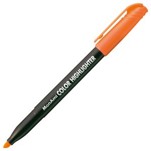 （まとめ） モナミ 蛍光ペン COLOR HIGHLIGHTER シングルタイプ 橙 20102 1本 【×80セット】