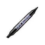 （まとめ） モナミ 油性ツインマーカー GEMINI MARKER TWIN 太字+細字 黒 15101 1本 【×50セット】