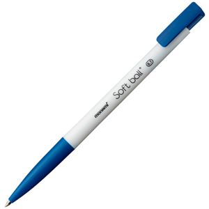 （まとめ） モナミ 油性ボールペン softball+ 0.7mm 青 12403 1セット（12本） 【×10セット】